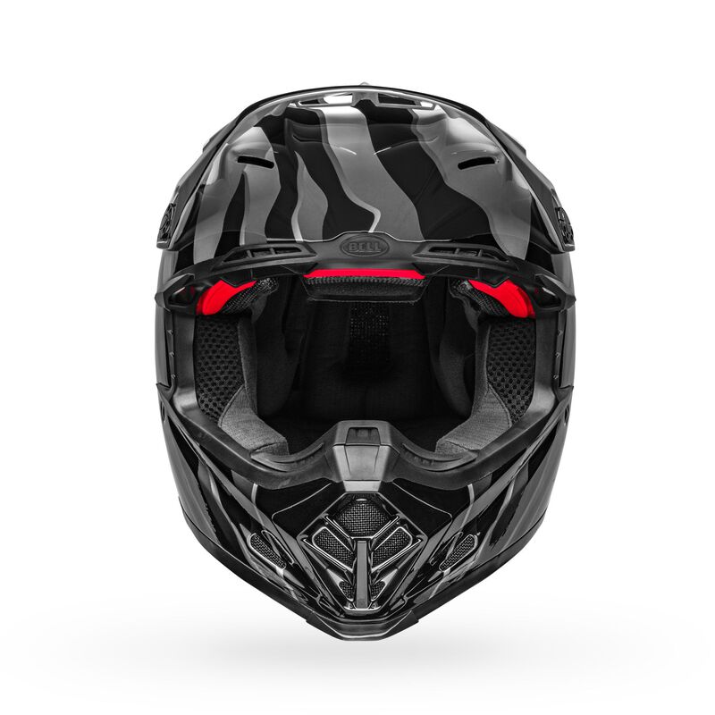 Bell Moto 9S Flex Claw Gloss Black White Helmet