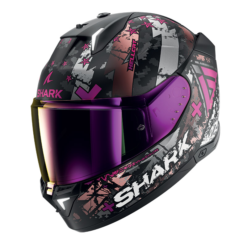 Shark Skwal I Hellcat Mat Purple Helmet