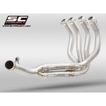 SC-PROJECT 4-2-1 TITANIUM HEADERS COMPATIBLE WITH SPECIFIC FOR KAWASAKI Z900 2020-202 EURO 5 PART # K34B-FT-FS