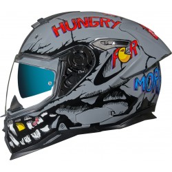 Nexx SX.100R Hungry Miles Grey Helmet