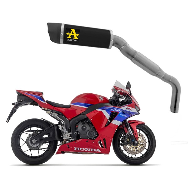 ARROW INDY RACE DARK ALUMINIUM EXHAUST FOR  HONDA CBR600RR 2024 PART # 71971AKN