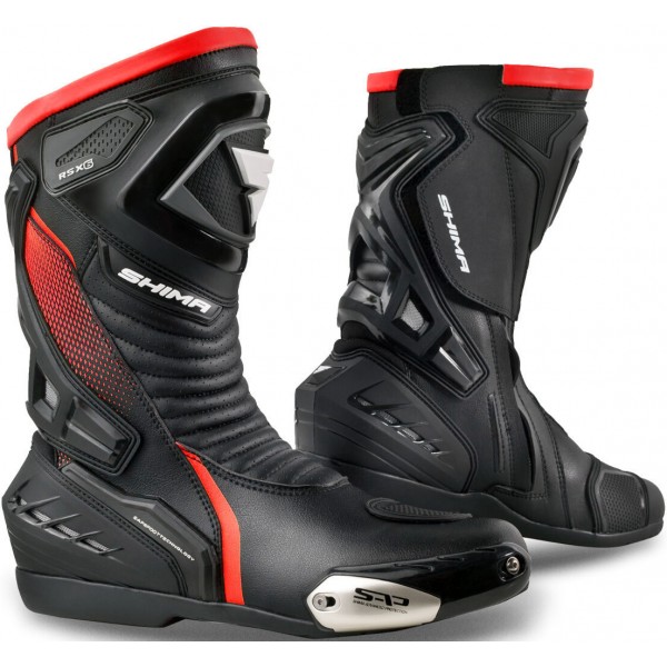 Shima Rsx-6 Black Red Boots 