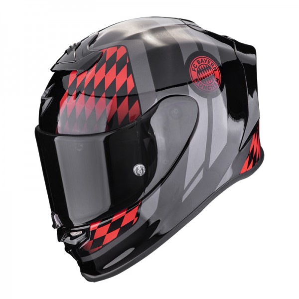 SCORPION EXO-R1 EVO AIR FC BAYERN RED HELMET