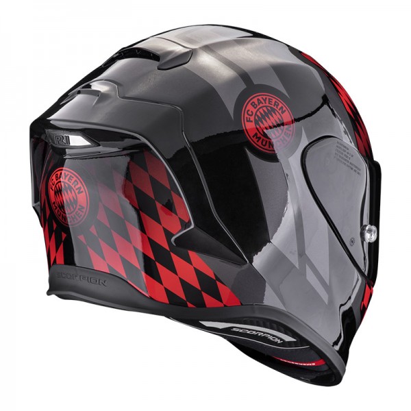 SCORPION EXO-R1 EVO AIR FC BAYERN RED HELMET