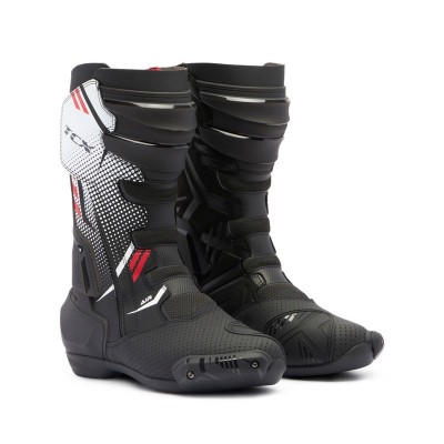TCX S TR1 AIR BLACK WHITE RED BOOTS