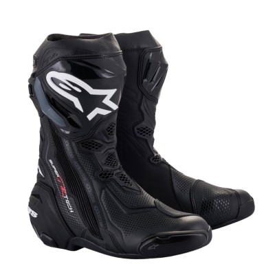 ALPINESTARS SUPERTECH R VENTED BLACK BOOTS