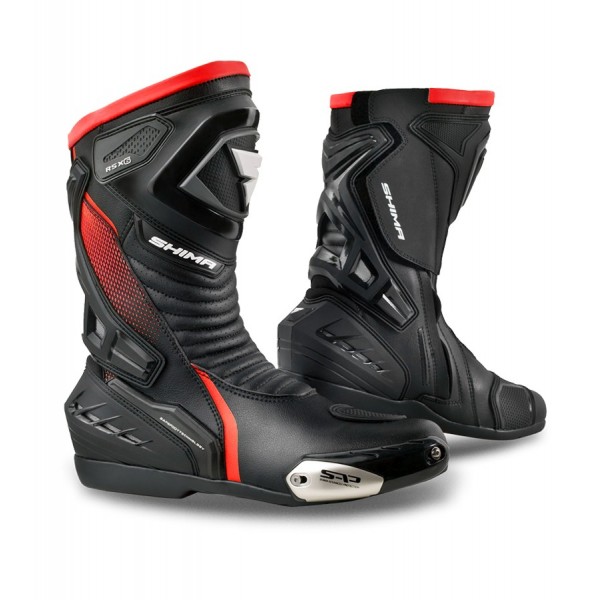 Shima Rsx-6 Black Red Boots 