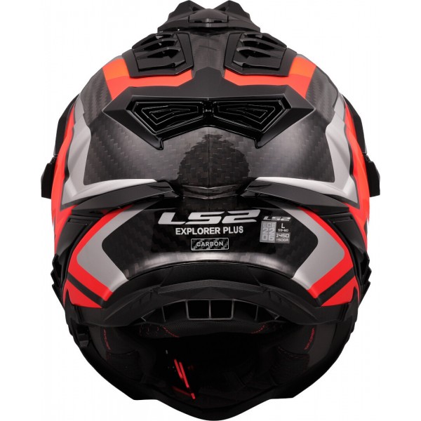 LS2 MX701 EXPLORER CARBON FRONTIER 2 ORANGE HELMET