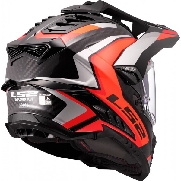LS2 MX701 EXPLORER CARBON FRONTIER 2 ORANGE HELMET