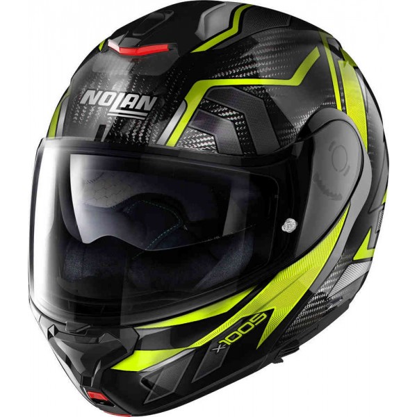 NOLAN X-1005 ULTRA CARBON SANDGLASS N-COM YELLOW HELMET