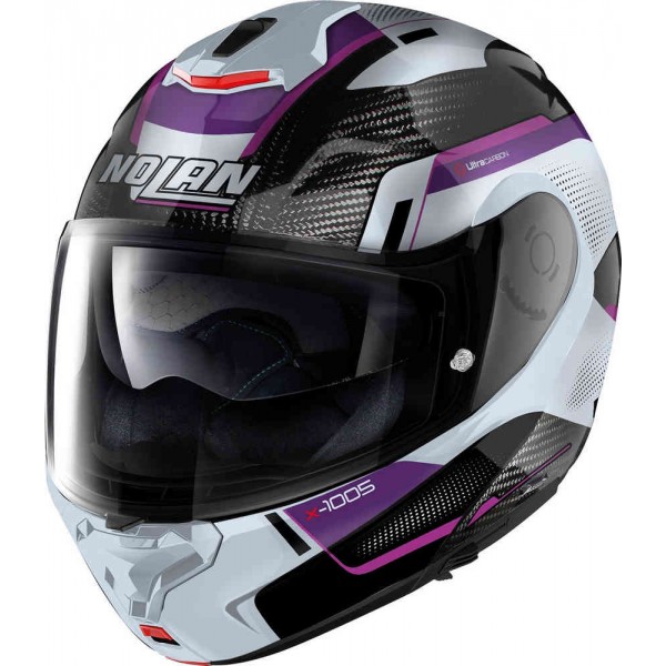 NOLAN X-1005 ULTRA CARBON UNDERCOVER N-COM PURPLE HELMET