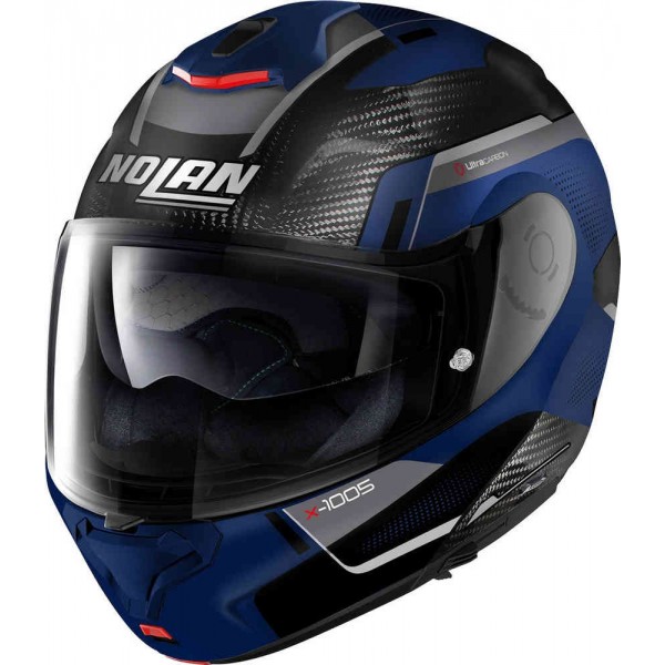 NOLAN X-1005 ULTRA CARBON UNDERCOVER N-COM BLUE HELMET