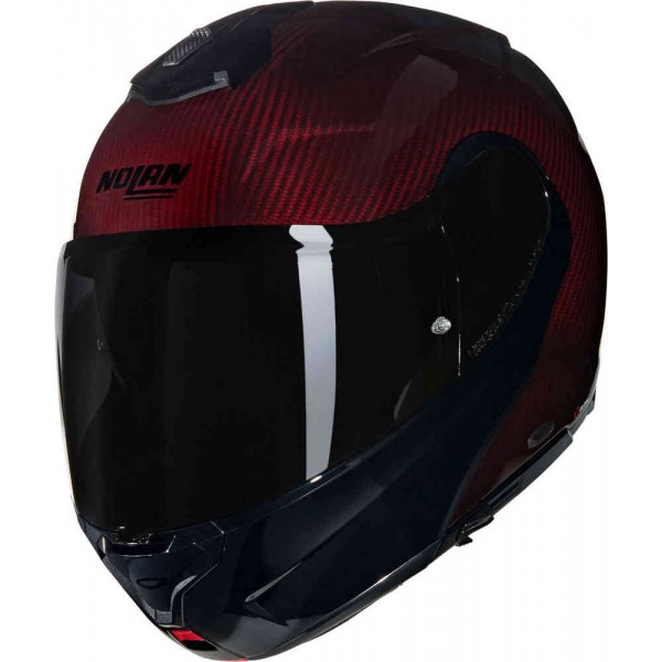 NOLAN X-1005 ULTRA CARBON LIQUIDO RED HELMET
