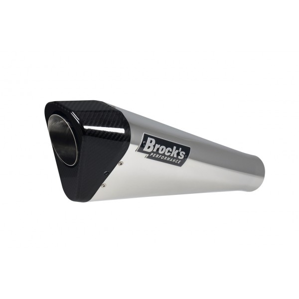 Brocks Penta-carbon Full System 15" Muffler (Polished) For Kawasaki Zx-10R 2021-2022 Part # 398945