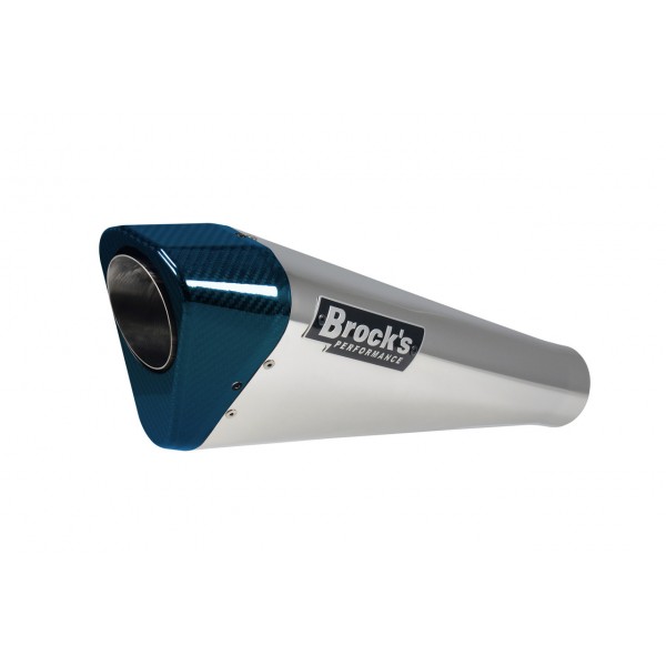 Brocks Penta-carbon Full System 15" Muffler (Polished) For Kawasaki Zx-10R 2021-2022 Part # 398945