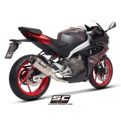 SC-PROJECT SC1-S TITANIUM FULL SYSTEM EXHAUST FOR APRILIA RS 457 2024-2025 PART # A30A-AC124T