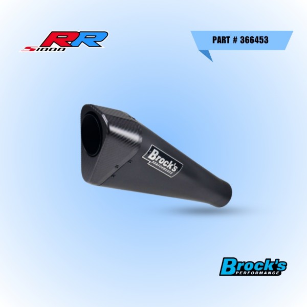 Brocks Performance Penta-Carbon Full System 15 Muffler Black For BMW S 1000 RR Part # 366453