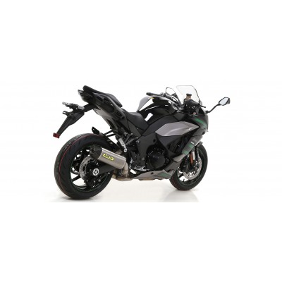 ARROW EXHAUST ALUMINUM INDY RACE CARBON END CAP FOR KAWASAKI NINJA 1000 SX 2020-2024 PART # 71914AKN