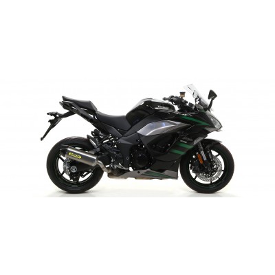 ARROW EXHAUST ALUMINUM INDY RACE CARBON END CAP FOR KAWASAKI NINJA 1000 SX 2020-2024 PART # 71914AK