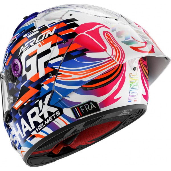 SHARK AERON GP REPLICA ZARCO FRANCE PURPLE HELMET