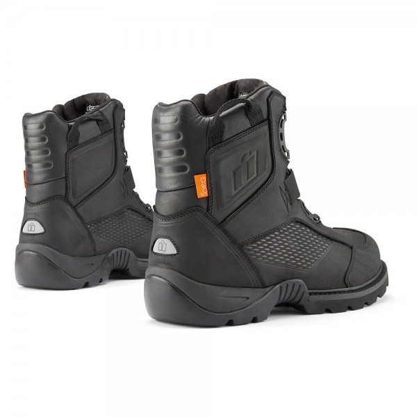 ICON STORMHAWK WATERPROOF BLACK BOOTS