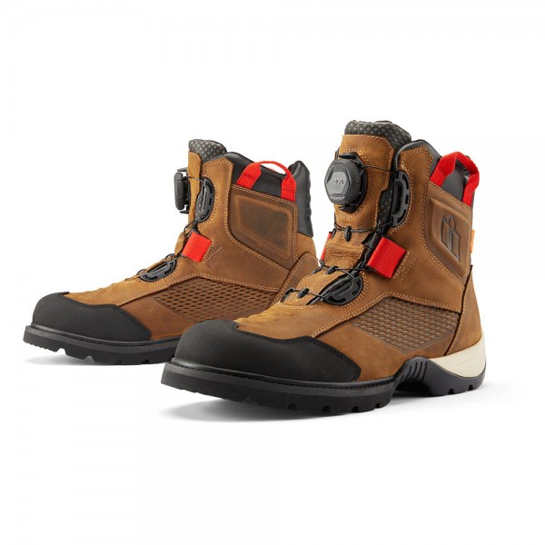 ICON STORMHAWK WATERPROOF BROWN BOOTS