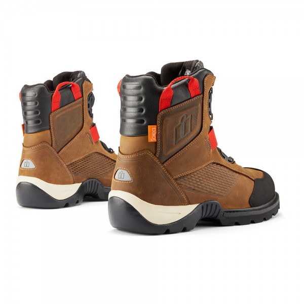 ICON STORMHAWK WATERPROOF BROWN BOOTS