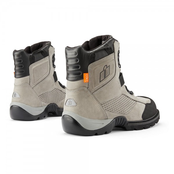 ICON STORMHAWK WATERPROOF GRAY BOOTS