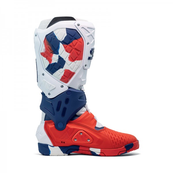 SIDI CROSSAIR X BOTTES WHITE BLUE RED BOOTS