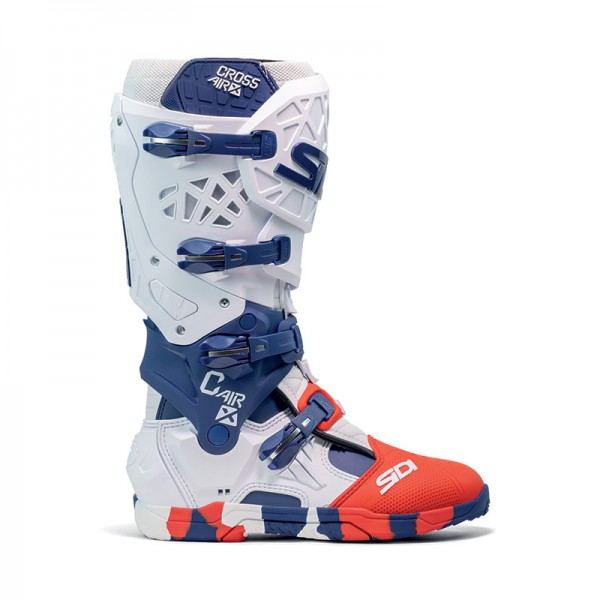 SIDI CROSSAIR X BOTTES WHITE BLUE RED BOOTS