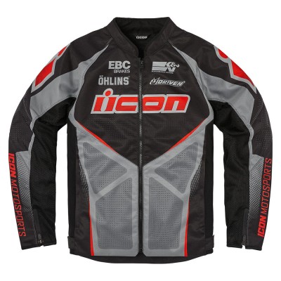 ICON HOOLIGAN ULTRABOLT BLACK JACKET