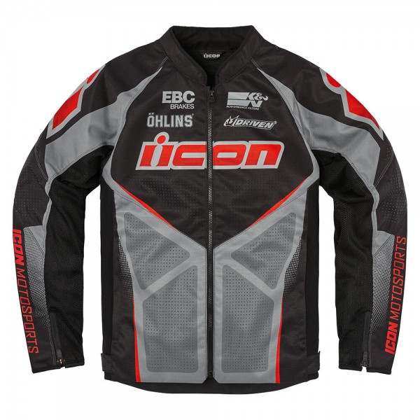 ICON HOOLIGAN ULTRABOLT BLACK JACKET