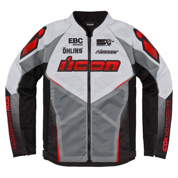 ICON HOOLIGAN ULTRABOLT RED JACKET