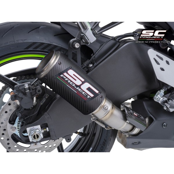 SC-PROJECT CR-T CARBON EXHAUST FOR KAWASAKI NINJA ZX-6R 2024 PART # K35B-T36C