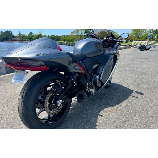 Brocks Alien Head 2 Black Full System 14" Muffler For Suzuki Hayabusa (2022) Polished Part # 397100