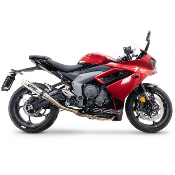 GPR EXHAUST DEEPTONE INOX COMPLETE RACING EXHAUST SUPPLIED WITH DB KILLER FOR TRIUMPH DAYTONA 660 2023-2025 PART # E5.T.100.RACEDB.DE