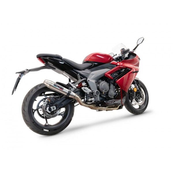 GPR EXHAUST DEEPTONE INOX COMPLETE RACING EXHAUST SUPPLIED WITH DB KILLER FOR TRIUMPH DAYTONA 660 2023-2025 PART # E5.T.100.RACEDB.DE