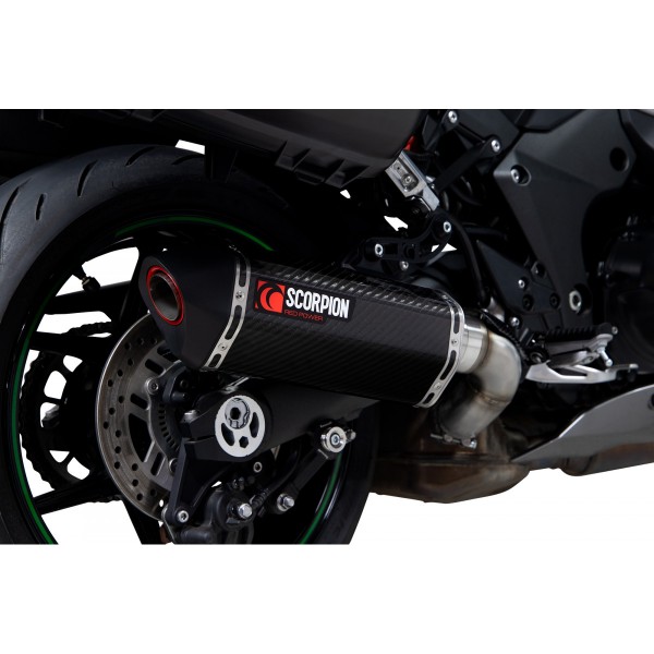 SCORPION SERKET PARALLEL CARBON FIBRE EXHAUST FOR KAWASAKI NINJA 1000 SX 2020-2025 PART # RKA137CEO