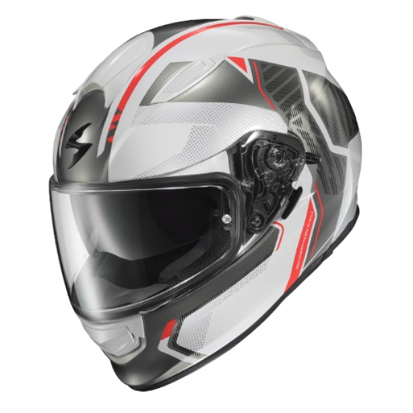 SCORPION USA RYZER SWITCH WHITE/GREY HELMET