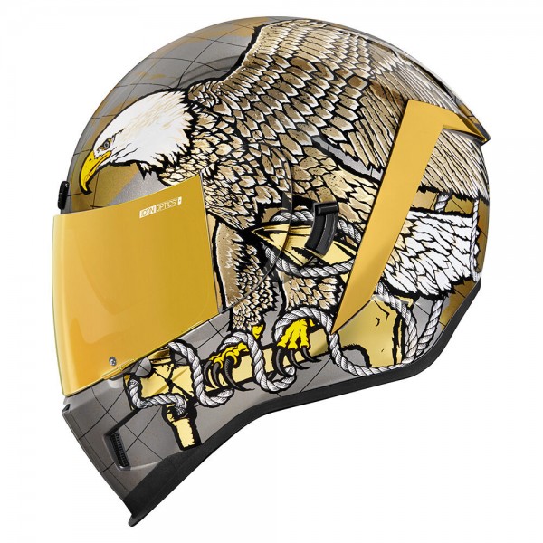 ICON AIRFORM SEMPER FI GOLD HELMET