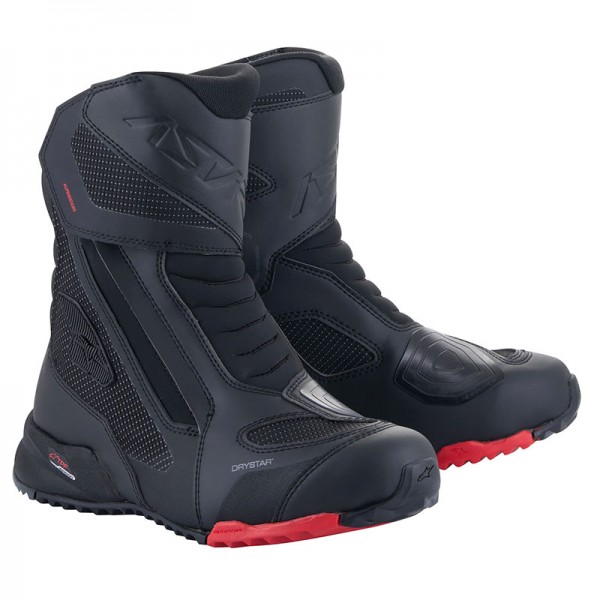 ALPINESTARS RT-7 DRYSTAR BLACK RED BOOTS