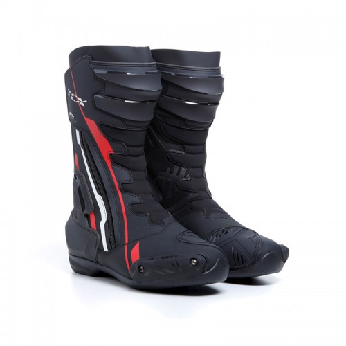 TCX S-TR1 BLACK WHITE RED BOOTS