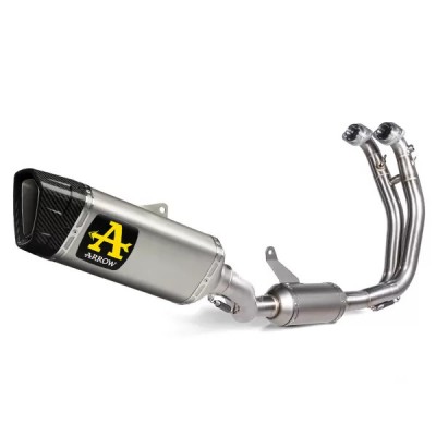 ARROW RACING FULL SYSTEM WITH PISTA TITANIUM SILENCER FOR APRILIA RS 457 2024 PART # 71068PT