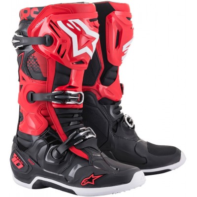 ALPINESTARS TECH 10 RED BLACK BOOTS