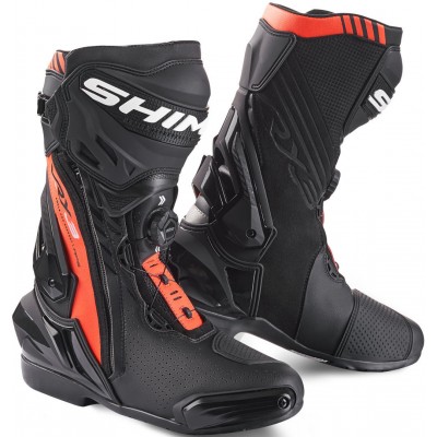 SHIMA VRX-3 BLACK RED WHITE BOOTS