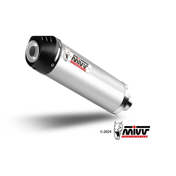 MIVV OVAL TITANIUM WITH CARBON CAP SLIP-ON FOR KTM 390 ADVENTURE 2020-2024 PART # KT.024.L4C