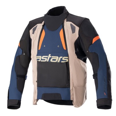 ALPINESTARS HALO DRYSTAR BLUE KHAKI ORANGE JACKET