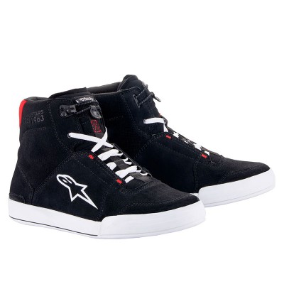 ALPINESTARS CHROME BLACK WHITE RED SHOES
