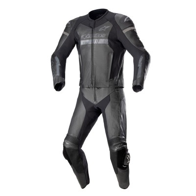 ALPINESTARS GP FORCE CHASER LEATHER 2PC BLACK SUIT