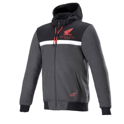 ALPINESTARS HONDA CHROME STREET BLACK HOODIE JACKET